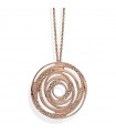 Collana Boccadamo da Donna - Magic Circle Mediterranea Rose Gold con Pendente Ovale e Cristalli