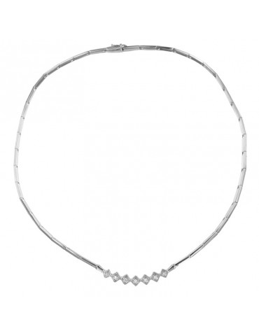Girocollo Salvini - Oro Bianco 18 carati - Diamanti Naturali 0,21 carati