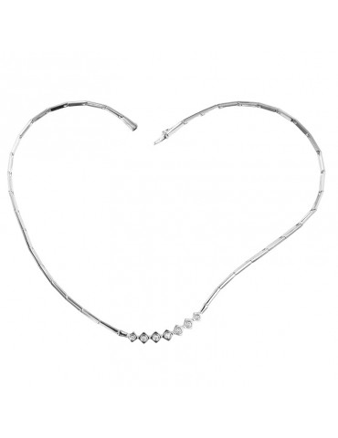 Girocollo Salvini - Oro Bianco 18 carati - Diamanti Naturali 0,21 carati 2