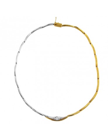 Collana Salvini - Oro Bicolore 18 carati - Occhio - Diamanti - SCB28264