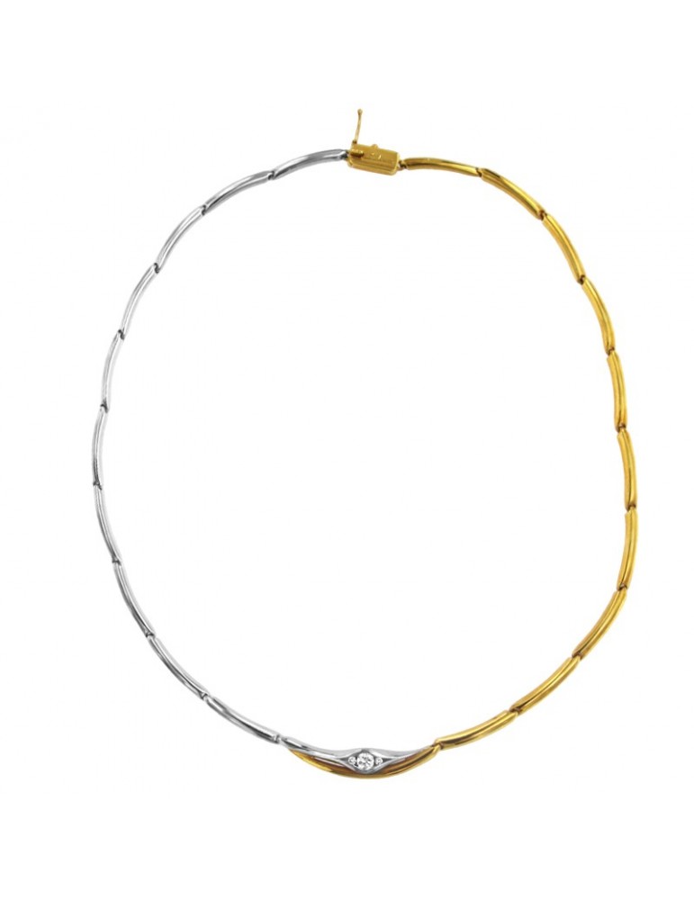 Collana Salvini - Oro Bicolore 18 carati - Occhio - Diamanti - SCB28264