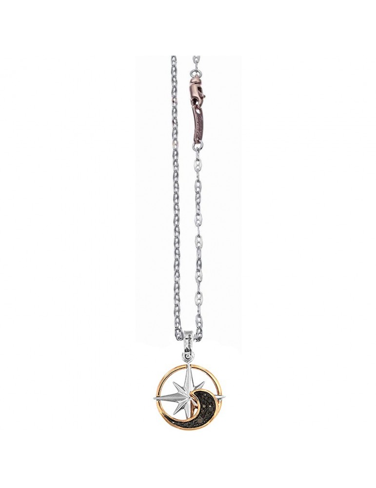 Collana Zancan - Insignia-Rosa dei Venti-Oro Bianco-Oro Giallo-EC842RB