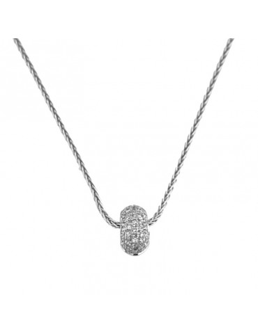 Collana Salvini - Oro Bianco 18 carati - Pendente - Diamanti 0,19 carati - SDB16244