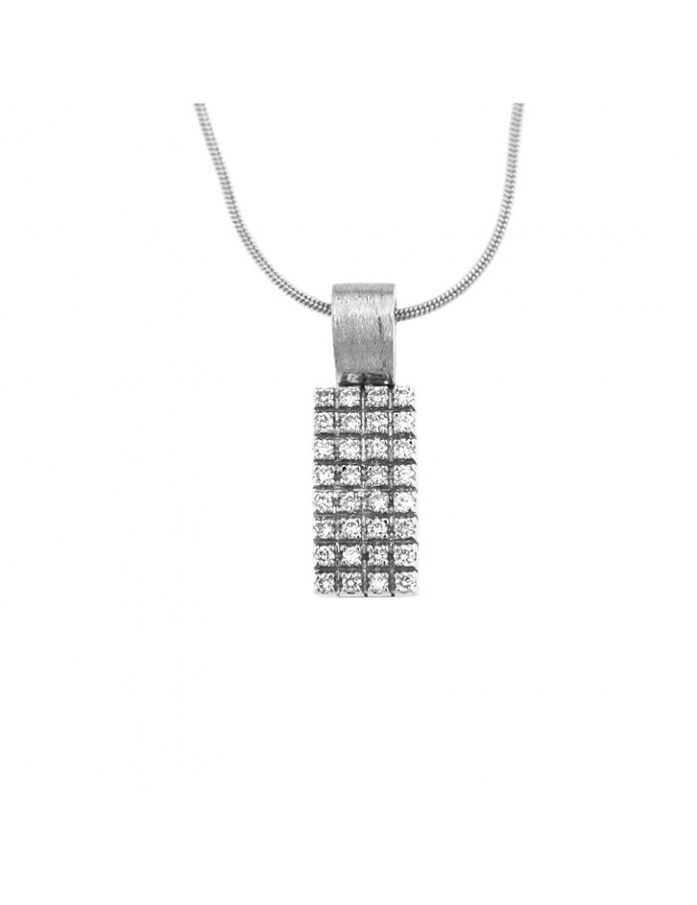 Collana Salvini - Oro Bianco 18 carati - Pendente - Diamanti 0,62 carati