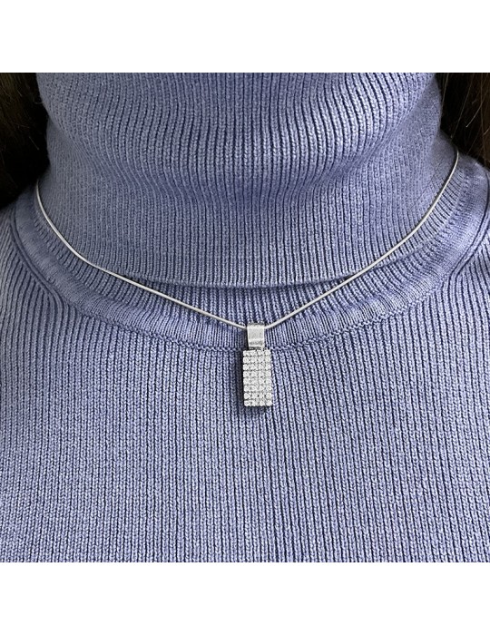 Collana Salvini - Oro Bianco 18 carati - Pendente - Diamanti 0,62 carati