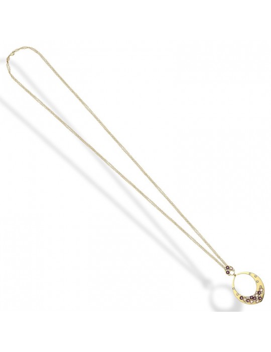 Collana Boccadamo - Harem - Gold - Pendente Navette -Cristalli-XGR657D