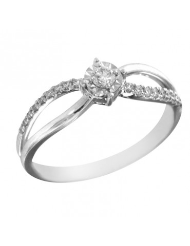 Anello Giorgio Visconti - Fascia - Oro - Diamanti 0,17 ct - ABX16852