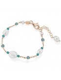 Lelune Glamor Bracelet -Cristelle Summer-Rose-Zircons-Pearls-LGBR5121