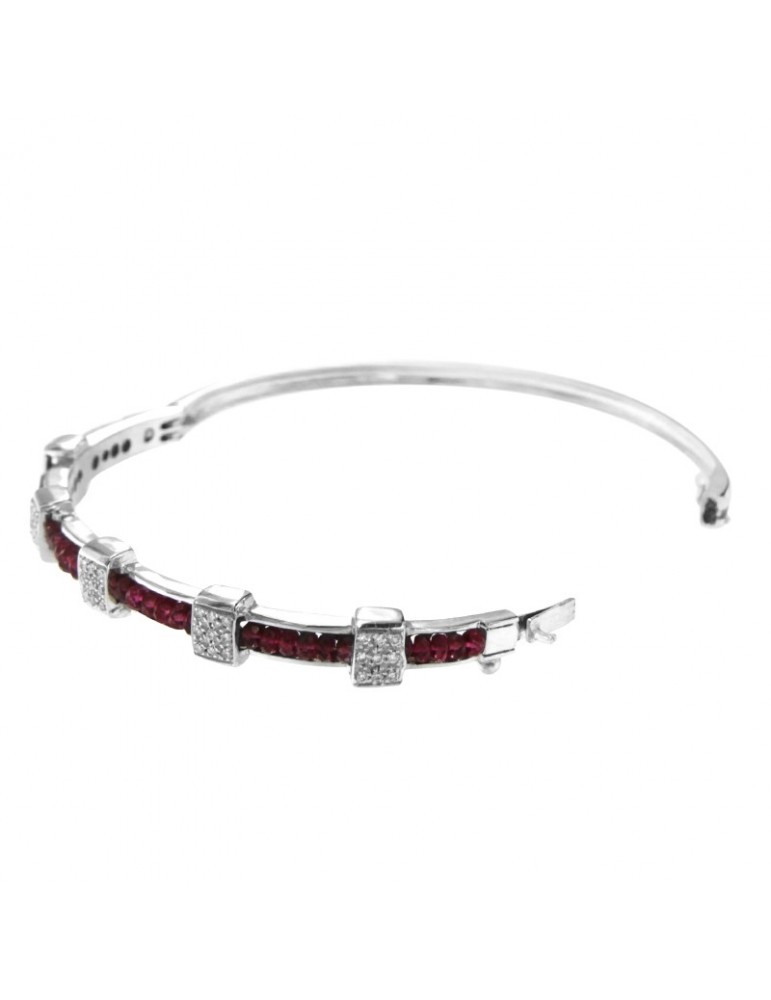 Bracciale Chirico - Rigido - Manetta - Oro - Diamanti - Radice di Rubini