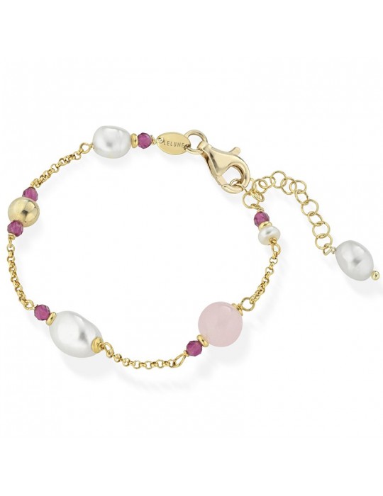 Lelune Glamour-Cristelle Summer-Pearls-Purple Spinelli Bracelet-LGBR5182