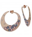Boccadamo Earrings for Woman - Harem Mediterranea Rosè with Snail Pendants and Crystals