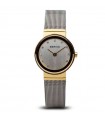 Bering Women's Watch - Classic Solo Tempo Silver and Gold 26mm with Crystals