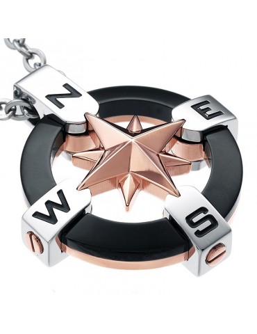 Zancan Man's Wind Rose Necklace - 0 2