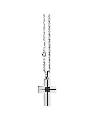 ZANCAN NECKLACE WITH CROSS AND SPINELLI - 0