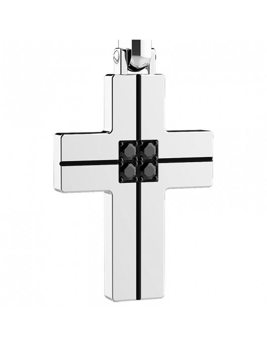 Collana Zancan Uomo - Hi-Teck - Acciaio - Pendente - Croce - EHC119