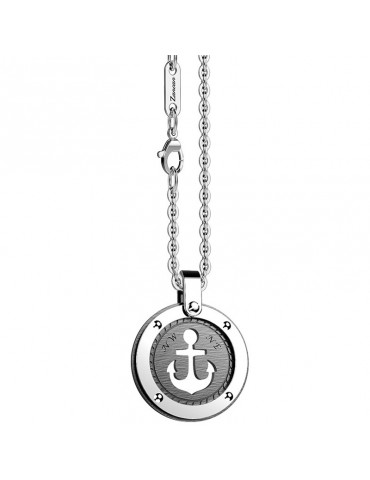 Collana Zancan Uomo - Hi-Teck - Acciaio - Pendente - Ancora - EHC138