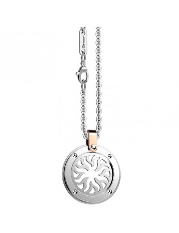 Collana Zancan per Uomo - Hi-Teck - Acciaio - Pendente Sole - EHC141