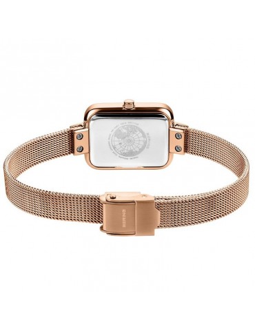 Bering Watch - Petite Square - Rose Gold - 35x20mm - White-14520364 2