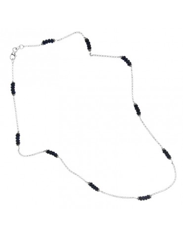 Collana Chirico - Oro Bianco - Radice di Zaffiri 12,50 ct - CL194