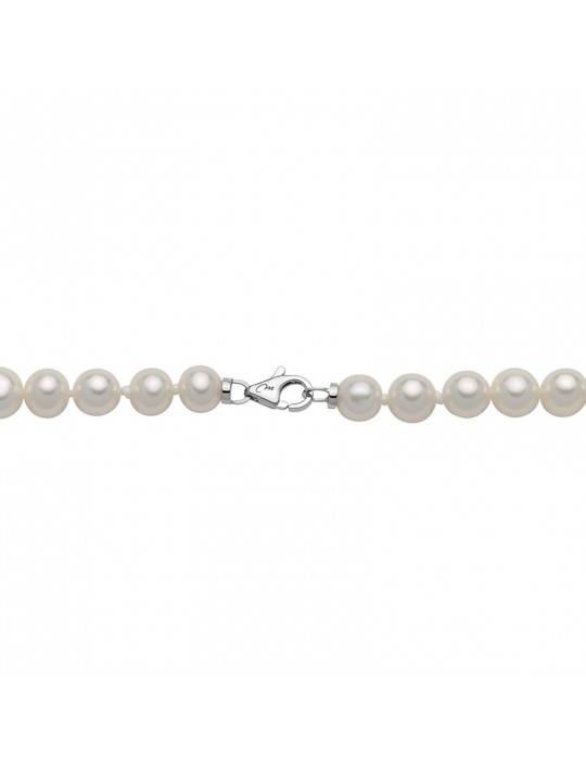 Collana Miluna Donna - Lunga - Filo di Perle Freshwater 6,5-7 mm - PCL4246V2