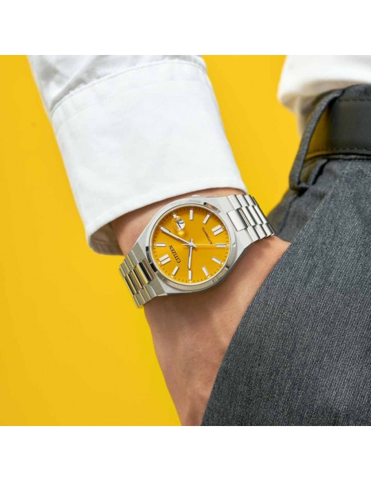 Orologio Citizen Uomo - Meccanico Automatico 40mm Giallo Ocra - NJ0150-81Z