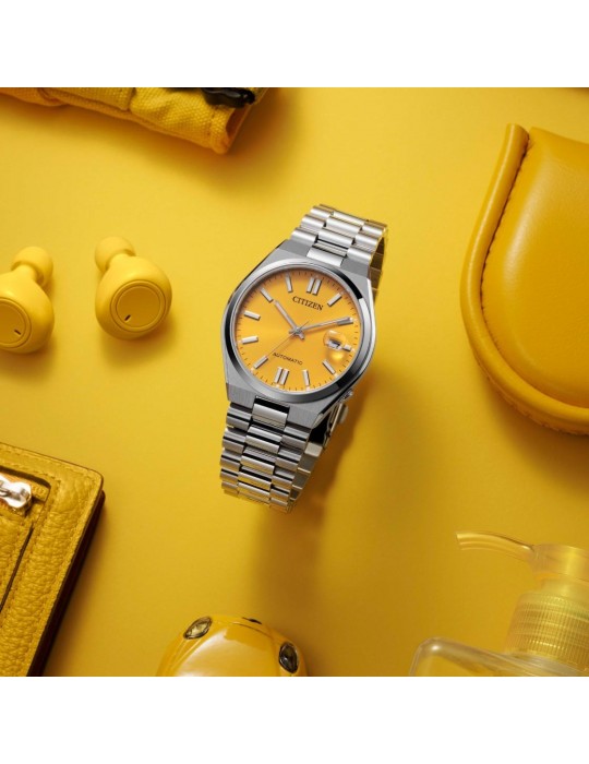 Orologio Citizen Uomo - Meccanico Automatico 40mm Giallo Ocra - NJ0150-81Z