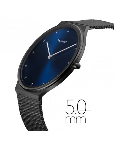 Bering Watch - Ultra Slim - Only Time - Black - 40mm - Blue-18440227 2