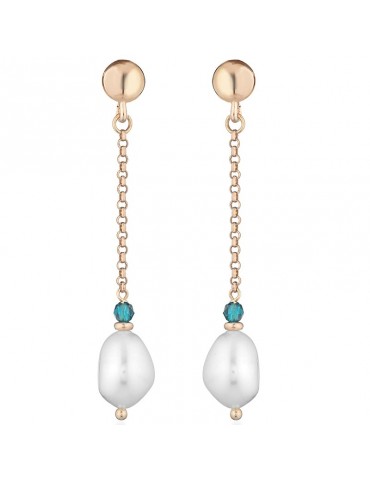 Orecchini Lelune Glamour - Sophie-Rosè-Spinelli Azzurri-Perle-LGEA5221