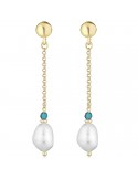 Lelune Glamor Earrings - Sophie-Gold-Blue Spinelli-Pearls-LGEA5222