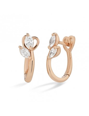 Orecchini Buonocore - Cerchietto - Oro Rosa - Diamanti 0,33 ct - 1260O01DP