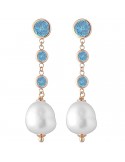 Lelune Glamor Earrings -Cristelle Summer-Rosè-Zircons-Pearls-LGEA5255