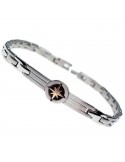 Zancan Bracelet - Hi Teck - Wind Rose - Rose Gold-Central-EHB228