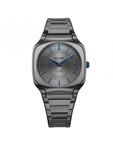 D1 Milano Watch - Titanium Square 37mm 404 Metal Gun Blue - 0