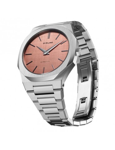 D1 Milano Men's Watch - Ultra Thin Salmon 40mm Pink - 0 2