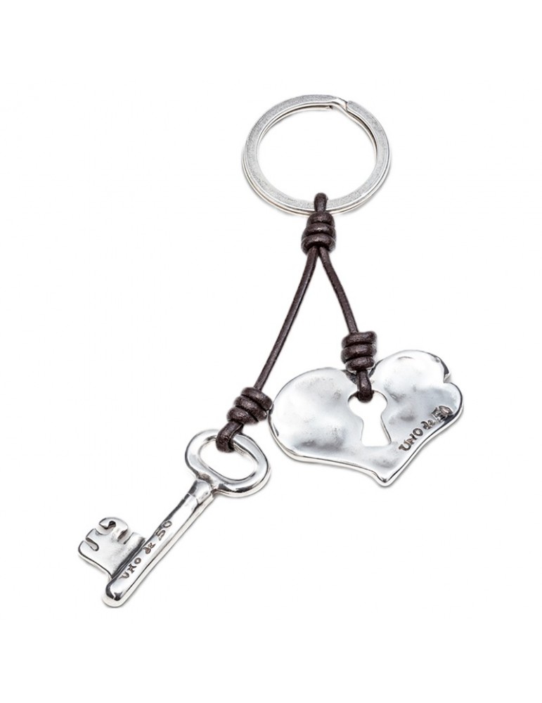 Uno de 50 keychain -Classics-Heart Padlock-Key-LLA0187MTLMAR0U
