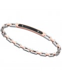 Zancan Bracelet - Hi-Teck - Bicolor - Plate-Carbon Fiber-EHB255