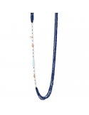 Lelune Glamor Necklace - Sophie - Rosè - Pearls - Blue Spinel-LGNK5322