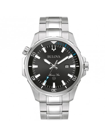 Bulova Men's Watch - Marine Star Quartz Date 44mm Black - 0