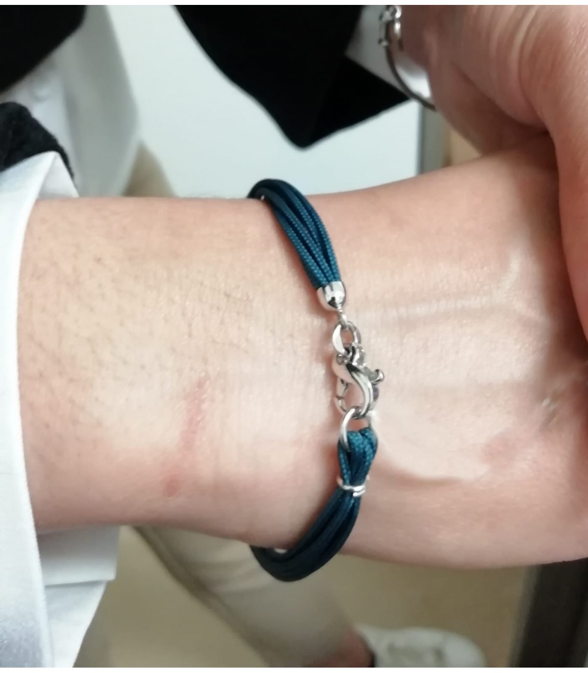 2 Hand-Woven Beaded Wrap Bracelets in Blue and Black - Atitlan Nightfall |  NOVICA