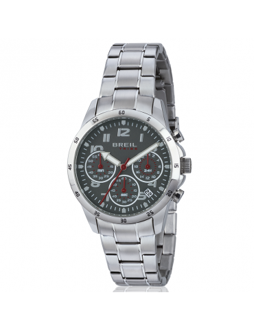 Orologio Breil Uomo - Circuito -Cronografo 36mm Grigio Bordeaux-EW0379