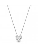 Collana Lelune Diamonds - Oro -  Cuore - Diamanti 0,12 ct - LDPLDM012
