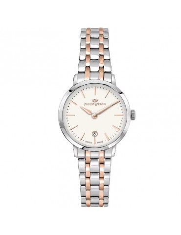 Orologio Philip Watch - Audrey Tempo e Data 30mm Rose Gold Bianco - R8253150510