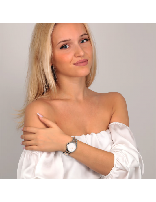 Orologio Philip Watch - Audrey Tempo e Data 30mm Rose Gold Bianco - R8253150510