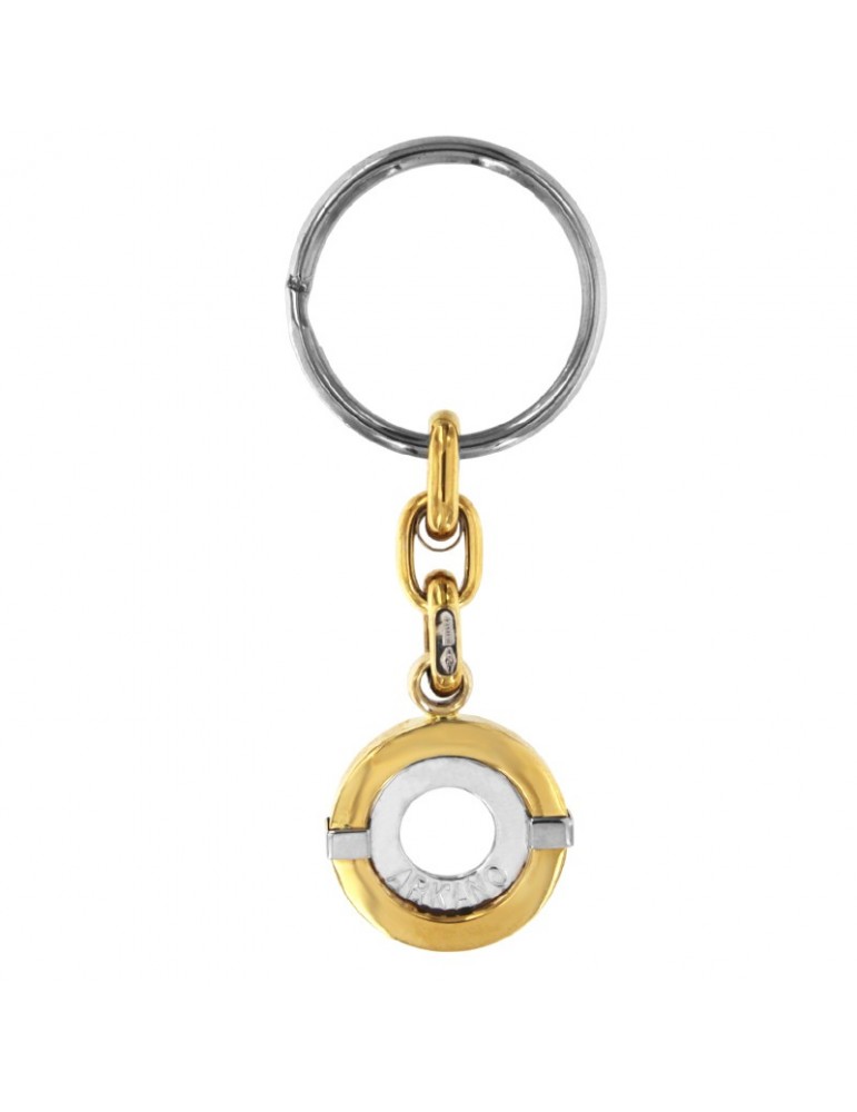 Portachiavi Arkano - in Oro Giallo ed Oro Bianco 18 Carati - AP01001BG