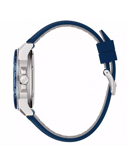 Bulova Men's Watch - Marine Star Automatic 45mm Blue with visible movement - 0