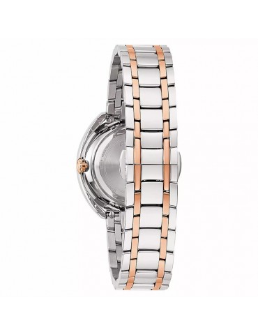 Bulova Ladies Watch - Duality Quartz 34mm Rose Gold Mother of Pearl Silver with Diamonds - 0 2