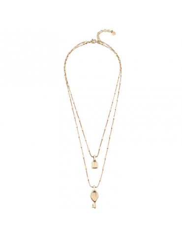Collana Uno de 50 - Confident -Unlock-Chiave-Lucchetto-COL1794ORO0000U