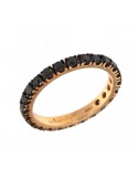 Anello Veretta Crieri - Aeterna - Oro - Diamanti Neri 0,27 ct - AETAEK025BLR190