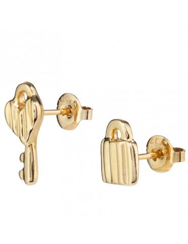 Orecchini Uno de 50 - Unlock - Gold - Chiave-Lucchetto-PEN0885ORO0000U