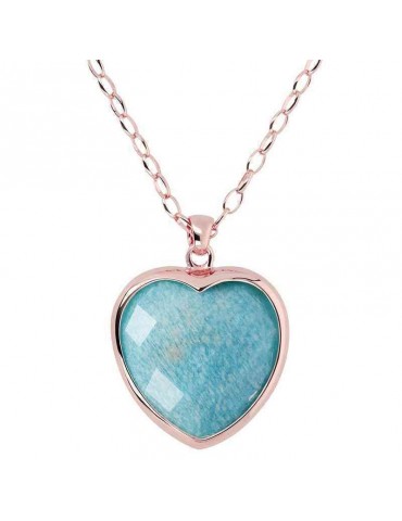 Collana Bronzallure - Pendente Cuore - Amazzonite - WSBZ00048LGAZ